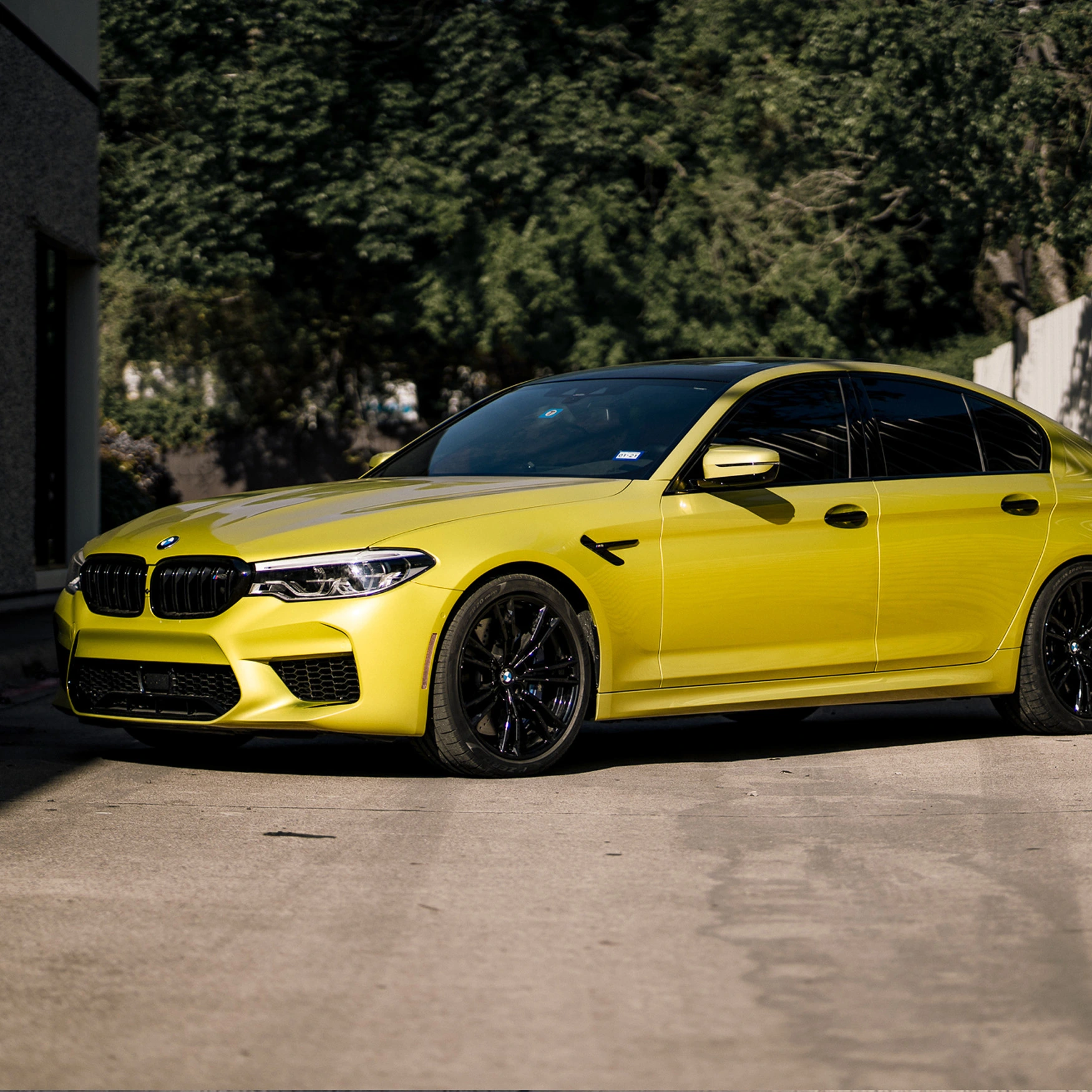 BMW Yellow Wrap