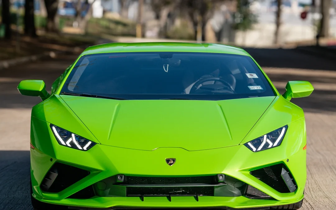 Green Lamborghini
