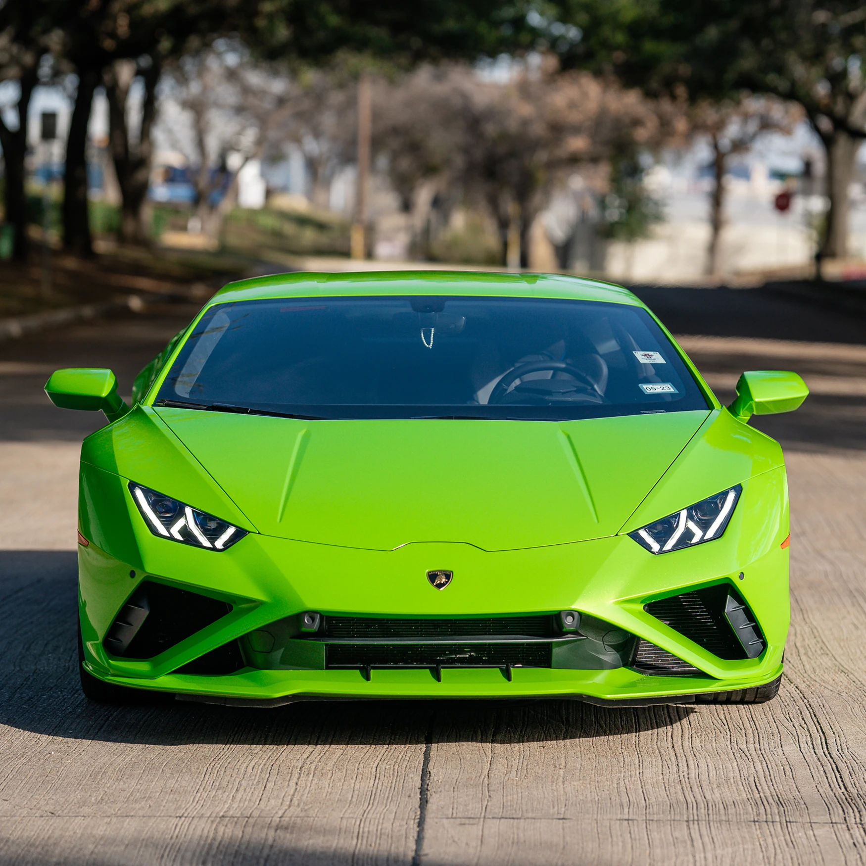 Green Lamborghini